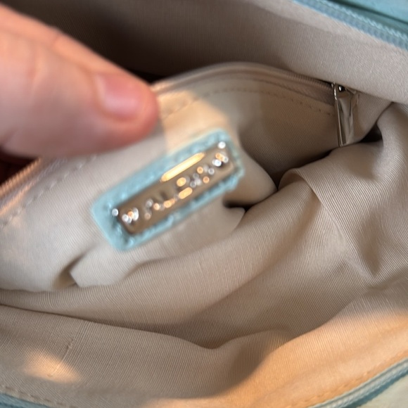 ALDO blue  Colored Studded Clutch / Crossbody Bag - Picture 6 of 11